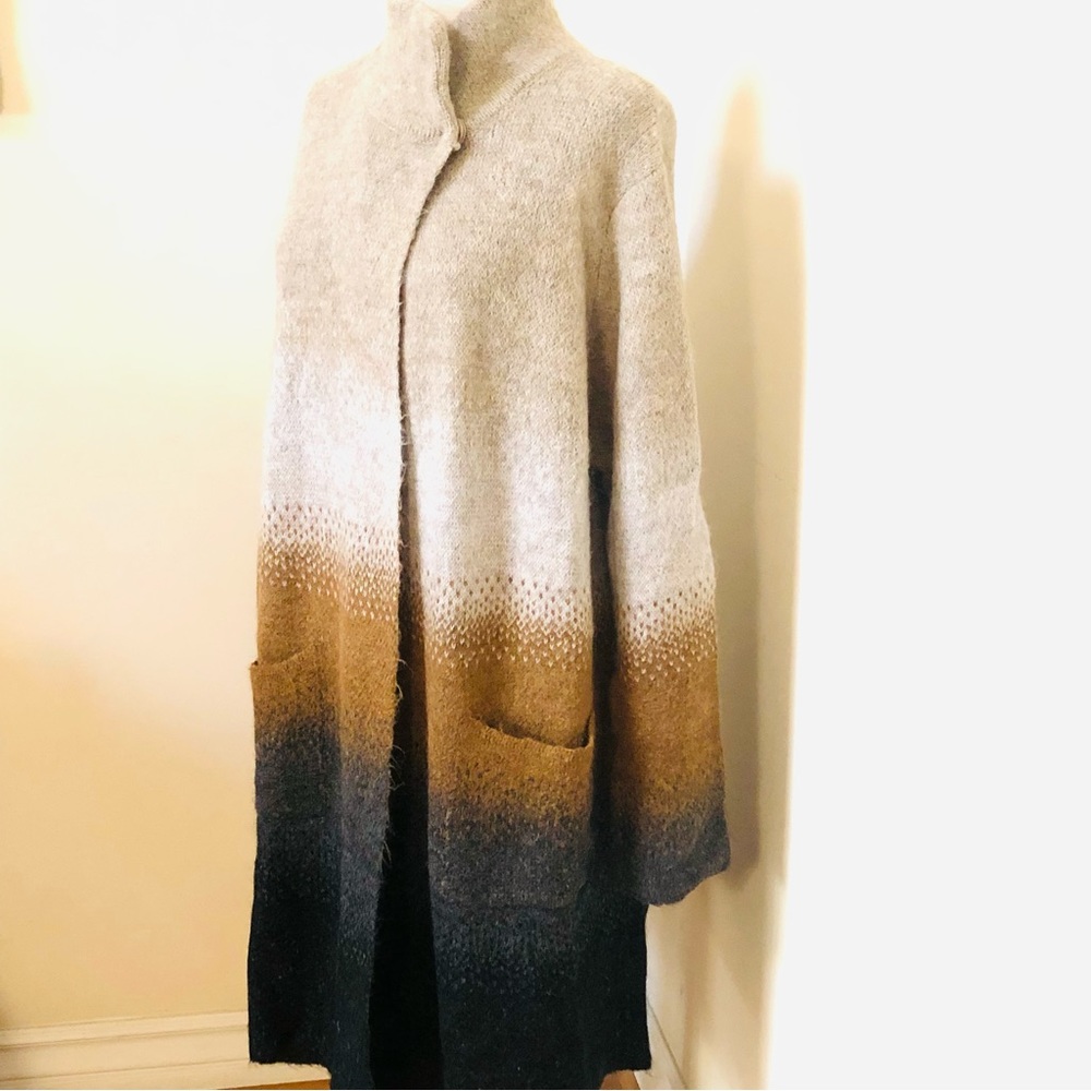 Gio & Gio Wool Blend Long Cardigan/Jacket/Coat